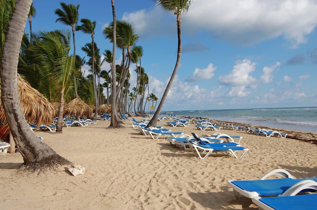 Punta Cana République Dominicaine - Transats sur la plage  Photo